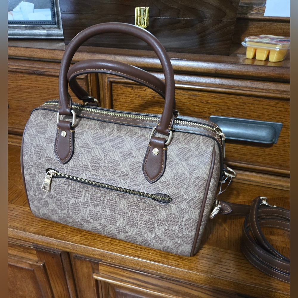 Rowan Satchel Bag In Signature Canvas - Picture 9 of 12